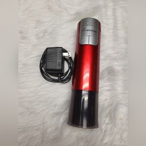 Metrokane Rabbit Rechargeable Wine Bottle Opener, Red & Silver